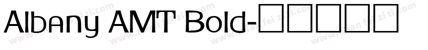 Albany AMT Bold字体转换
